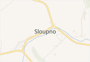 Sloupno v obci Sloupno - mapa části obce