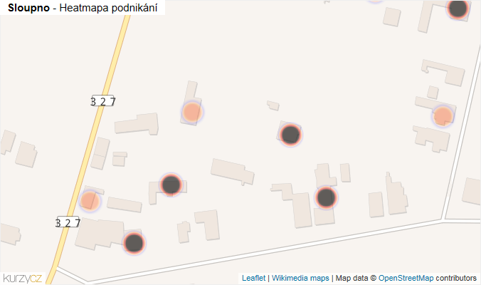 Mapa Sloupno - Firmy v obci.