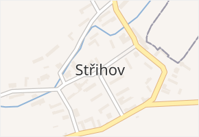 Střihov v obci Sloveč - mapa části obce