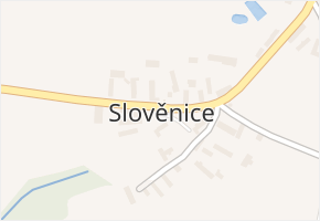 Slověnice v obci Slověnice - mapa části obce