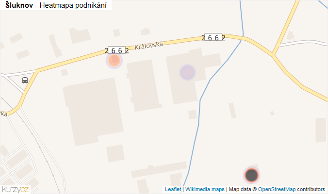 Mapa Šluknov - Firmy v obci.