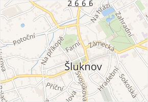 Bezručova v obci Šluknov - mapa ulice