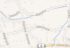 Fibichova v obci Šluknov - mapa ulice