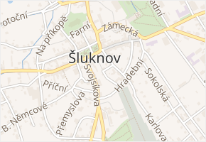 Hřbitovní v obci Šluknov - mapa ulice