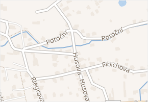 Husova v obci Šluknov - mapa ulice