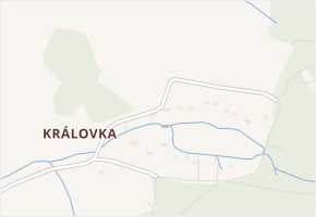 Královka v obci Šluknov - mapa části obce
