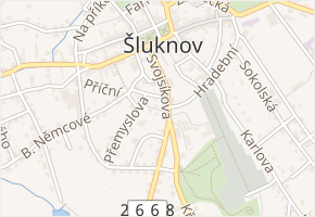 Krokova v obci Šluknov - mapa ulice