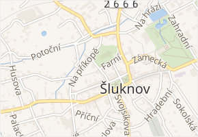 Nerudova v obci Šluknov - mapa ulice