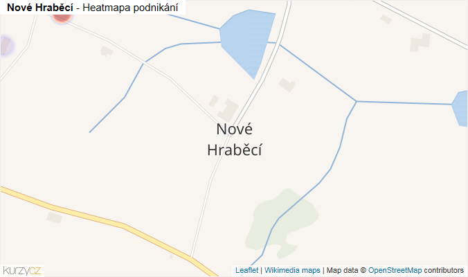 Mapa Nové Hraběcí - Firmy v části obce.