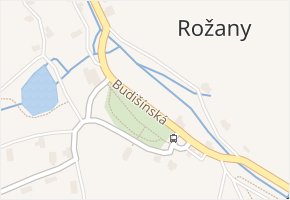 Rožany v obci Šluknov - mapa části obce