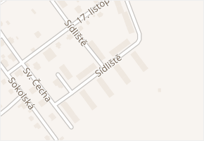 Sídliště v obci Šluknov - mapa ulice