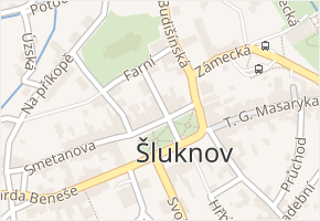 Šluknov v obci Šluknov - mapa části obce
