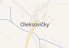 Oleksovičky v obci Slup - mapa části obce
