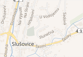 Slunečná v obci Slušovice - mapa ulice