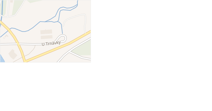 U Trnávky v obci Slušovice - mapa ulice