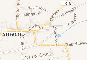 Krátká v obci Smečno - mapa ulice
