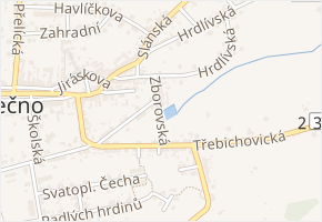 Zborovská v obci Smečno - mapa ulice