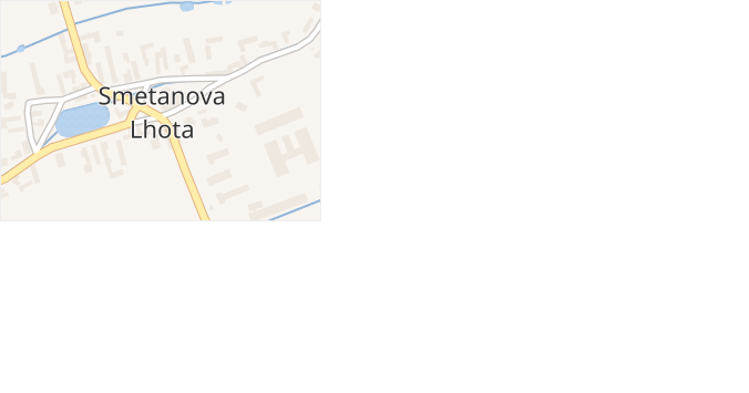 Smetanova Lhota v obci Smetanova Lhota - mapa části obce