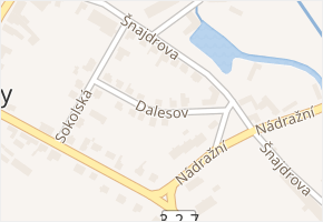 Dalesov v obci Smidary - mapa ulice