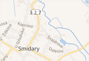 Poštovní v obci Smidary - mapa ulice