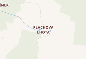 Plachova Lhota v obci Smilkov - mapa části obce