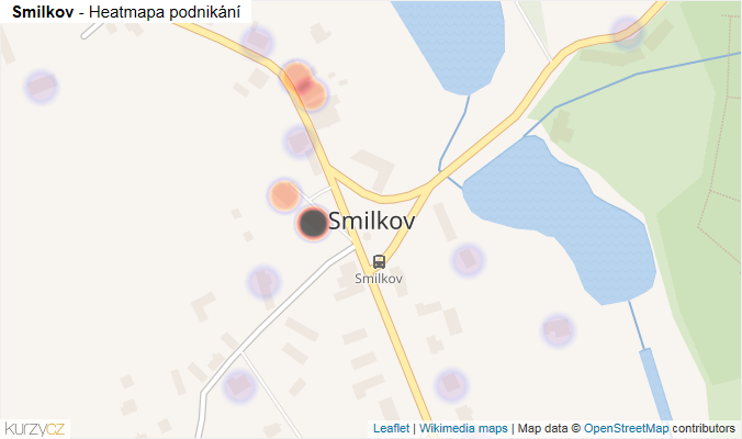 Mapa Smilkov - Firmy v části obce.