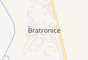 Bratronice v obci Smilovice - mapa části obce