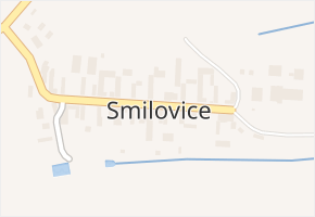 Smilovice v obci Smilovice - mapa části obce