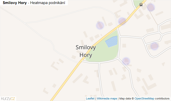 Mapa Smilovy Hory - Firmy v části obce.
