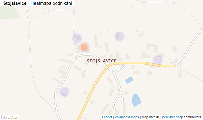 Mapa Stojslavice - Firmy v části obce.
