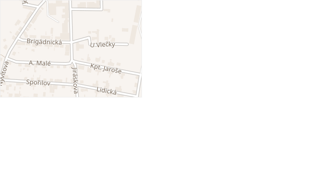 Jiráskova v obci Smiřice - mapa ulice