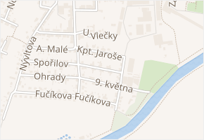 Lidická v obci Smiřice - mapa ulice