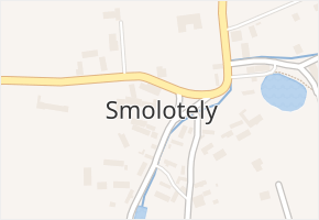 Smolotely v obci Smolotely - mapa části obce