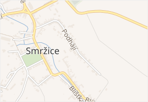Podhájí v obci Smržice - mapa ulice