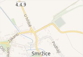 Šamanovská v obci Smržice - mapa ulice