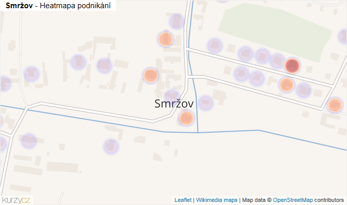 Mapa Smržov - Firmy v části obce.