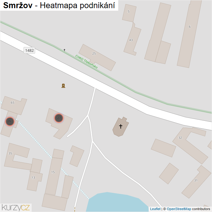 Mapa Smržov - Firmy v obci.