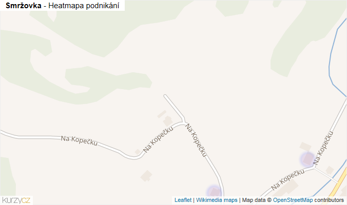 Mapa Smržovka - Firmy v obci.
