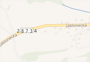 Jablonecká v obci Smržovka - mapa ulice