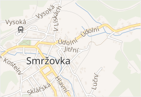 Jitřní v obci Smržovka - mapa ulice