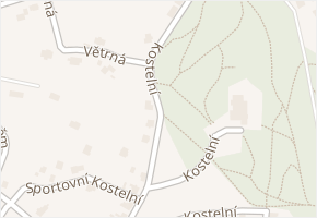 Kostelní v obci Smržovka - mapa ulice