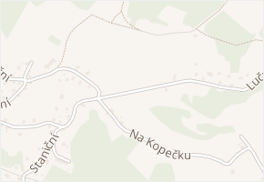Luční v obci Smržovka - mapa ulice