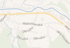 Malostranská v obci Smržovka - mapa ulice