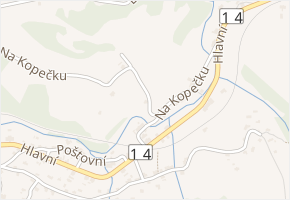 Na Kopečku v obci Smržovka - mapa ulice