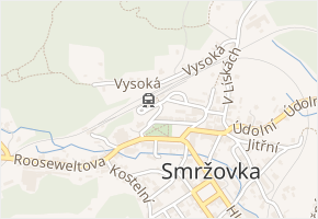 Nádražní v obci Smržovka - mapa ulice