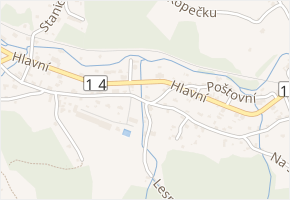 Občanská v obci Smržovka - mapa ulice
