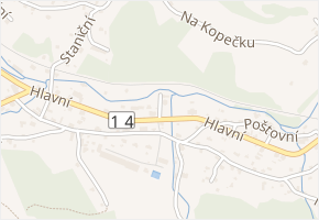 Rybniční v obci Smržovka - mapa ulice
