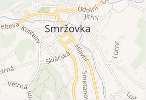 Sklářská v obci Smržovka - mapa ulice