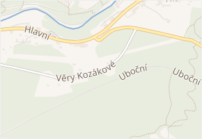 V. Kozákové v obci Smržovka - mapa ulice