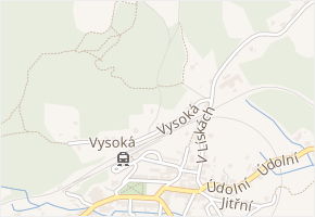 Vysoká v obci Smržovka - mapa ulice